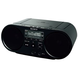 （まとめ）ソニー CDラジオ ZS-S40 ブラック【×5セット】