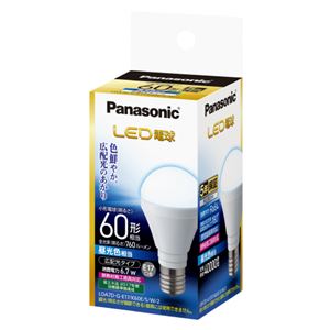 Panasonic LED電球60W E17 昼光色 LDA7DGE17K60ESW2