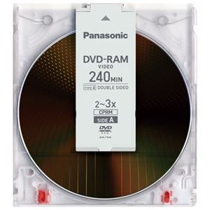 (まとめ）Panasonic 録画用DVD-RAM 9.4GB LM-AD240LA 1枚【×5セット】