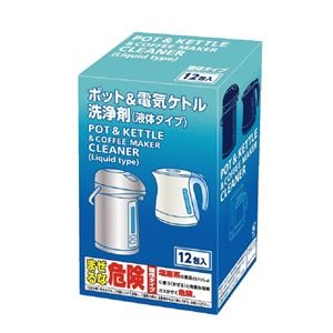 （まとめ）白元アース ポット＆電気ケトル洗浄剤液体タイプ12包入【×30セット】