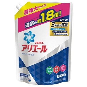 （まとめ）P＆G アリエールイオンパワージェル 詰替 1.26kg【×30セット】