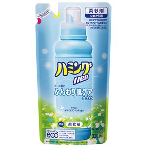 （まとめ）花王 ハミングNeoホワイトフローラル 詰替 320ml【×50セット】