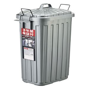 （まとめ）岩崎工業 スーパーカン 角型60L L-113C【×5セット】