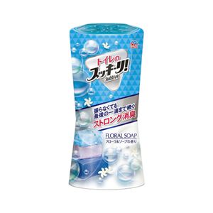 （まとめ）アース製薬 トイレのスッキーリ フローラルソープ 400mL【×50セット】