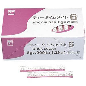 （まとめ）三井製糖 シュガーティータイム 6g 200本 8112【×30セット】