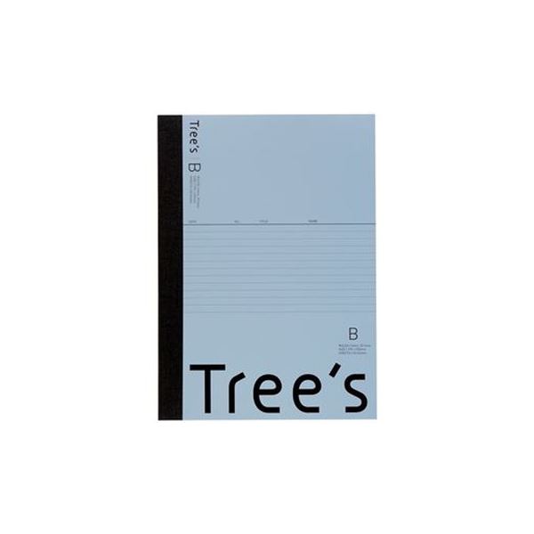 （まとめ）キョクトウ・アソシエイツ Trees B5 B罫 40枚 ブルーグレー(×100セット) b04