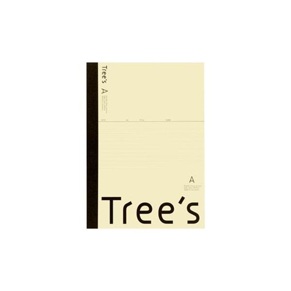 （まとめ）キョクトウ・アソシエイツ Trees A4 A罫 40枚 クリーム(×50セット) b04