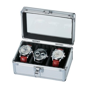 時計ケース　アルミ製　時計3本収納　SE-54013AL