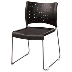 ジョインテックス 会議椅子(スタッキングチェア/ミーティングチェア) 肘なし FM-1 【完成品】 - 拡大画像