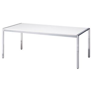 【組立設置費込】ジョインテックス テーブル KE-1890W ホワイト - 拡大画像