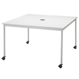 【組立設置費込】FRENZ テーブル RM-1200C ホワイト - 拡大画像
