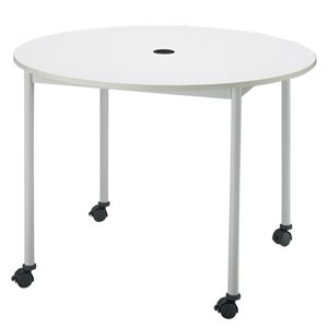 【組立設置費込】FRENZ テーブル RM-1000C ホワイト - 拡大画像