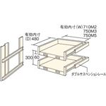 TRUSCO M2型棚用スライド棚 2段セット HTM26002