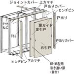 TRUSCO M3・M5型棚用引違い扉 1200XH1800 KMM64