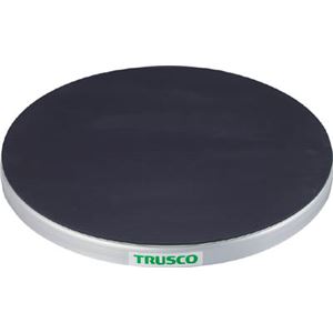 TRUSCO 回転台 100Kg型 Φ600 ゴムマット張り天板 TC6010G