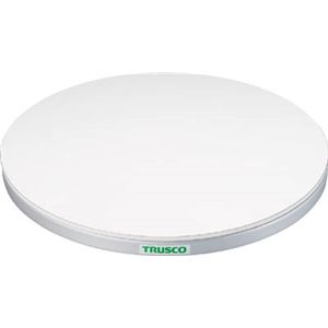 TRUSCO 回転台 100Kg型 Φ600 ポリ化粧天板 TC6010W