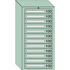 OS 軽量キャビネット5型 最大積載量600kg 引出し12段 51201