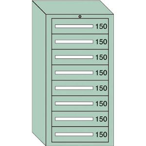 OS 軽量キャビネット5型 最大積載量600kg 引出し8段 51202