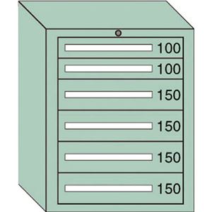 OS ミドルキャビネットMD型 最大積載量800kg 引出し2×4段 MD804