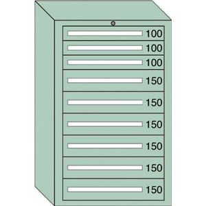 OS 重量キャビネットDX型 最大積載量1500kg 引出し3×6段 DX1207