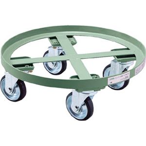 TRUSCO 円形台車 全周ガイド型 荷重500kg 台寸Φ610 RC500