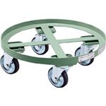 TRUSCO 円形台車 全周ガイド型 荷重500kg 台寸Φ610 RC500