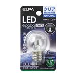 ELPA(エルパ) LED装飾電球 ミニボール球形 E17 G30 クリア昼白色 LDG1CN-G-E17-G245