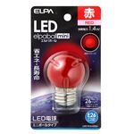 ELPA(エルパ) LED装飾電球 ミニボール球形 E26 G40 レッド LDG1R-G-G254