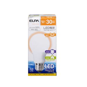 ELPA(エルパ) LED電球 一般電球A形 30W形 E26 電球色 広配光 LDA4L-G-G589