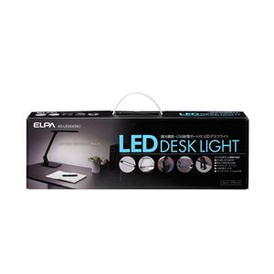 ELPA(エルパ) LEDデスクスタンドライト 4段階調光 ブラック AS-LED04（BK） - 拡大画像