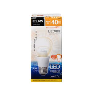 ELPA(エルパ) LED電球 一般電球A形 40W形 E26 クリア電球色 LDA7CL-G593