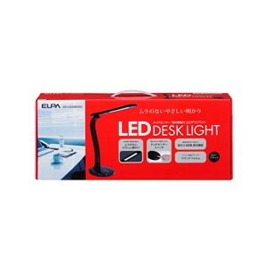 ELPA(エルパ) LEDデスクスタンドライト 4段階調光 ブラック AS-LED06(BK) 商品画像
