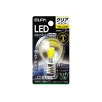 ELPA(エルパ) LED装飾電球 S形ミニ球形 E17 クリアイエロー LDA1CY-G-E17-G459