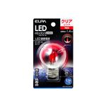 ELPA(エルパ) LED装飾電球 ミニボール球形 E26 G50 クリアレッド LDG1CR-G-G272