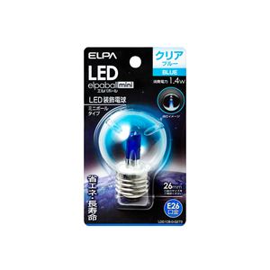 ELPA(エルパ) LED装飾電球 ミニボール球形 E26 G50 クリアブルー LDG1CB-G-G273