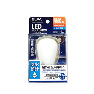 ELPA(エルパ) 防水型LED装飾電球 サイン球形 E26 電球色 LDS1L-G-GWP901