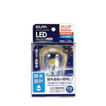 ELPA(エルパ) 防水型LED装飾電球 サイン球形 E26 クリア電球色 LDS1CL-G-GWP906