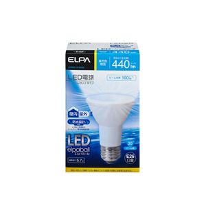 ELPA(エルパ) LED電球 ビーム球形 440ルーメン E26 昼光色 LDR6D-W-G052