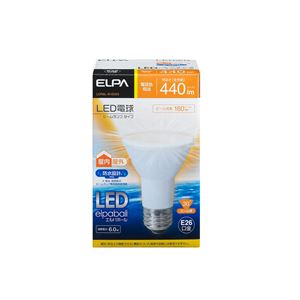 ELPA(エルパ) LED電球 ビーム球形 440ルーメン E26 電球色 LDR6L-W-G053