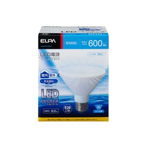 ELPA(エルパ) LED電球 ビーム球形 600ルーメン E26 昼光色 LDR8D-W-G054