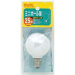 （まとめ買い） ELPA ミニボール球 電球 25W E17 G50 ホワイト G-87H（W） 【×25セット】