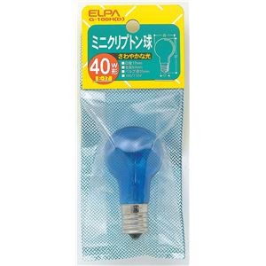 （まとめ買い） ELPA ミニクリプトン球 電球 40W E17 昼光 G-100H（D） 【×10セット】