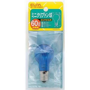 （まとめ買い） ELPA ミニクリプトン球 電球 60W E17 昼光 G-101H（D） 【×10セット】