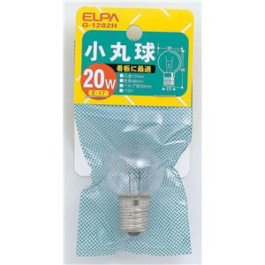 （まとめ買い） ELPA 小丸球 電球 20W E17 クリア G-1282H 【×30セット】