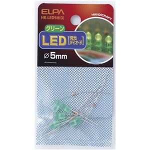 （業務用セット） ELPA LED 5mm グリーン HK-LED5H（G） 5個【×30セット】 - 拡大画像