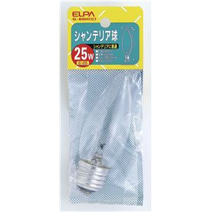 （業務用セット） ELPA シャンデリア球 電球 25W E26 クリア G-60H（C） 【×30セット】 - 拡大画像