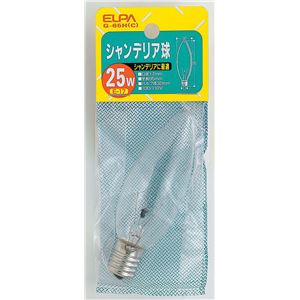 （業務用セット） ELPA シャンデリア球 電球 25W E17 クリア G-65H（C） 【×20セット】 - 拡大画像