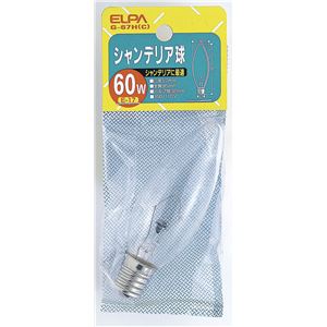 （業務用セット） ELPA シャンデリア球 電球 60W E17 クリア G-67H（C） 【×20セット】 - 拡大画像