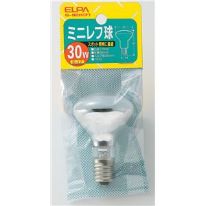 （まとめ買い） ELPA ミニレフ球 電球 30W E17 フロスト G-90H 【×10セット】