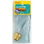 （まとめ買い） ELPA シャンデリア球 電球 25W B22D クリア G-704H（C） 【×10セット】